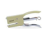 Colourbook Mini agrafeuse étape 10, agrafeuse de poche pour trousse, école, bureau, université, agrafeuse portable pour papier et documents, format compact de sac (vert)
