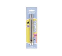 Colourbook - Recharge stylo gel effaçable, lot de 2 pièces, pointe 0,7 mm, hauteur 13 cm, encre thermosensible noire