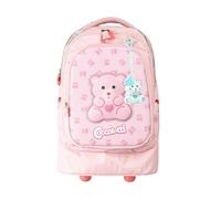 Colourbook - Sac à dos scolaire Trolley Coccolotti, dossier rembourré, comprend Coccolotto Love&Tell, dimensions 48 x 33 x 21, 33 litres, Official Licensee, Classic Rose, L