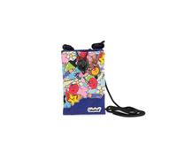 Colourbook Smart Wallet Porte-téléphone portable Gianpiero École Pochette | Bandoulière réglable, polyester lavable, poche intérieure zippée, tirette en silicone, format compact, design d'auteur