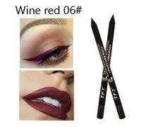 Colourcomparator-Eyeliner Gel,Waterproof,Durable,Blanc,Bleu,Noir,Crayon Eyeliner,Vaccage Rapide,No Blooming,Outils Cosmétiques,256 - Type Wine Red