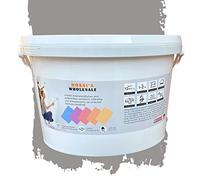 Colourcourage Premium Peinture murale de 2,5 l. de couleur gris mat Oasis Grey Inodore Anti-gouttes et anti-éclaboussures