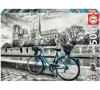 Coloured Black & White 500 Vélo À Côté De Notre-Dame