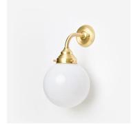 Coloured By Art - Tiffany Lampe - Applique Murale Globe Ø 20 Curve Laiton
