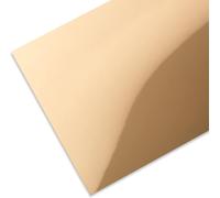 Coloured Polystyrene Mirror Smooth Gold Mirror/Matt Black 1 X 250 X 500 Mm