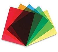 Colourful Arts 240 Micron Coloré& Transparent A4 Transparent Acétate Feuilles - Rouge