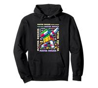 Colourful Master Builder Dabbing Blocks Bricks Builder Sweat à Capuche