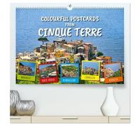 Colourful Postcards from Cinque Terre (High Quality Premium Wall Calendar 2026 DIN A2 landscape),CALVENDO 12 Month Wall Calendar: Discover the picturesque ligurian fishing villages in Cinque Terre
