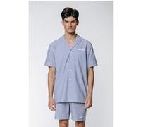 Colourful Rebel Ezra Boulevard Stripes Short Sleeve Shirt White/blue Taille: L | Casual chemises Outlet | Homme | Blanche