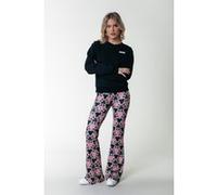 Colourful Rebel Graphic Flower Peached Extra Flare Pants Candy Pink Taille: XS | Évasés pantalons Outlet | Femme | Rose