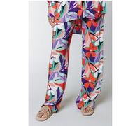 Colourful Rebel Melody Big Flower Straight Pants Multicolor Taille: L | Pantalons droits Outlet | Femme |