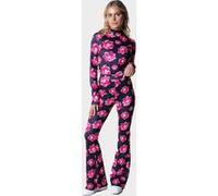 Colourful Rebel Poppy Flower Peached Extra Flare Pants Bright Pink Taille: M | Évasés pantalons Outlet | Femme | Rose