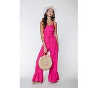Colourful Rebel Poppy Structure Ruffle Pants Bright Pink Taille: M | Évasés pantalons Outlet | Femme | Rose