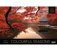 Colourful Seasons 2026: Großer Foto-Wandkalender mit Bildern von Jahreszeiten in der Natur. Edler schwarzer Hintergrund. PhotoArt Panorama Querformat: 58x39 cm.