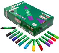 Colourfun Lot De 144 Marqueurs À Rabat Couleurs Assorties Idéal Pour La Conception, Le Brainstorming Et La Cartographie D'esprit