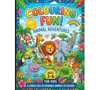 COLOURING BOOK: A jungle full of adorable animals to colour