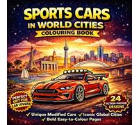 Colouring Book: Sports Cars in World Cities
