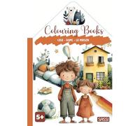 Colouring books. La maison