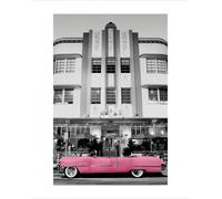Colourlight - Art print - Pink Cadillac + 1 Ü-Poster size 61x91,5cm