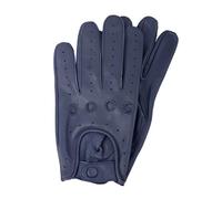 COLOURLINX Gants de conduite en cuir pour homme italien Design italien en cuir d'agneau souple et fin Gants pour le gym et pour la chaise roulante (Bleu marine, M)