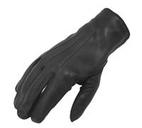 COLOURLINX Gants de conduite en cuir pour homme non doublés rétro vintage classique élégant en cuir véritable chaud thermique noir, Noir , M