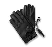 COLOURLINX Gants de conduite en cuir pour homme, tendance, doux en peau d'agneau véritable, sans doublure, style rétro classique, pour voiture, vélo, sport élégant (noir, taille L)