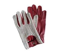 COLOURLINX Gants de conduite en cuir pour hommes Adultes Doux Véritable Authentique Classique Anglais Non doublés Coton Crochet Fil Chauffeur Vintage Mode Gants, cognac, M