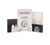 COLOURLOCK Kit de réparation pour cuir - Idéal pour l'entretien et la préparation des volants noirs - Avec nettoyant pour cuir, dégraissant, raviveur de couleur et plus encore, 850729