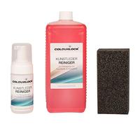 COLOURLOCK Nettoyant pour cuir synthétique 1000 ml avec flacon distributeur de mousse de 125 ml et éponge.