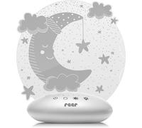 Colourlumy 52121 Veilleuse Pour Enfant Avec Vitre En Verre Acrylique, Changement De Couleur, Trois Niveaux De Luminosité, Fonction Minuteur, Gris