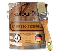 ColourPlus Lasure Bois Extérieur 5 litres - Lasure Teck avec Protection UV - Huile Lasure Résistante aux Intempéries pour Mobilier de Jardin, Clôtures & Carports