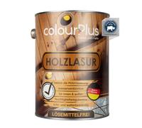 colourPlus® Lasure pour bois sans solvant (2,5L, Gris Anthracite) Lasure extérieure pour bois à finition satinée - Fabriqué en Allemagne