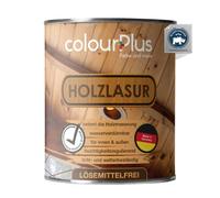 colourPlus® Lasure pour bois sans solvant (750 ml, Gris anthracite) Lasure extérieure brillante pour bois - Apprêt en bois - Lasure pour bois extérieur - Fabriqué en Allemagne