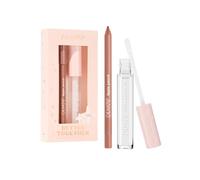 ColourPop Better Together Lot de 2 crayons à lèvres et gloss - Combo à lèvres chaud pour définition et brillance - Comprend des nuances BFF et 20 carats