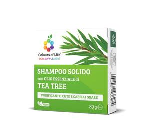 Colours of Life SKIN SUPPLEMENT Solid Shampoo Tea Tree 80g