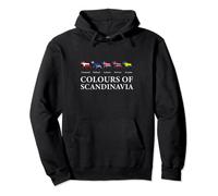 Colours of Scandinavia pays scandinaves d'Europe Sweat à Capuche