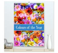 Colours of the Year (High Quality Premium Wall Calendar 2026 DIN A2 portrait),CALVENDO 12 Month Wall Calendar: Triple flower dreams in perfect color harmony