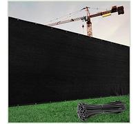 ColourTree 5' x 50' Fence Noire confidentialité écran Pare-Brise, de qualité Commerciale 170 GSM