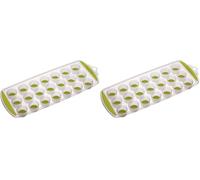 COLOURWORKS Bac à Glaçons 'Pop Out' - Vert (Lot de 2)