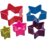 Kitchencraft Colourworks Emporte-Pièces en Plastique en Forme D'Étoile - lot de 5