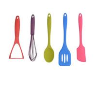 Colourworks Set D'Ustensiles de Cuisine en Silicone, dans une Boîte Cadeau, Multicolore, 5 Pièces