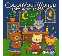 ColourYourWorld: Soft Magic School - A Wholesome Coloring Book of Adorable Magical Scenes for Teens and Adults
