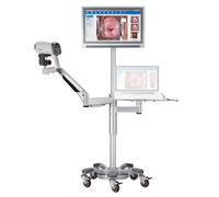 Colposcope Edan C6A HD avec bras écran et support tablette PC