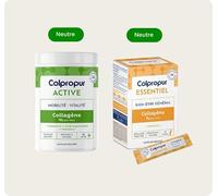 COLPROPUR Active Neutre + Essentiel | Collagène Poudre Récupération 30 Jours + 20 Sticks Voyage | Collagène Hydrolysé + Acide Hyaluronique + Magnésium + Vitamine C | Articulations & Muscles | Sans OGM