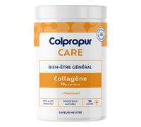 Colpropur – Complément alimentaire Collagène hydrolysé Type 1 & 2 + Vitamine C – Saveur neutre 300 g