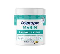 COLLAGENE Marin Poudre | 20 jours | Saveur Vanille | Complément Alimentaire Hydratation & Anti-Âge | Hydrolysé, Acide Hyaluronique, Vitamine C | Peau & Articulations | COLPROPUR Marin