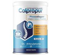 Collagène hydrolysé en poudre | Articulations, Os | Calcium & Phosphore + Vitamines, Minéraux | 25 jours | Saveur Neutre | COLPROPUR