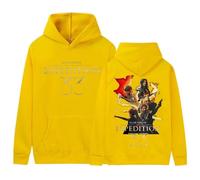 COLseller Expedition 33 Hoodie | Ensole Clair Obscur Game Style Sweat À Capuche | Unisex Retro Streetwear | Coton Confort (Jaune,M)