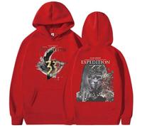 COLseller Pull Gaming Expedition 33 Style Esquie Clair Obscur | Coupe Large Unisexe | Coton Saison Automne Hiver (Rouge,TP)