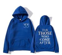 COLseller Sweat Clair Obscur Expédition 33 | Coton Vintage À Impression | Sweat-Shirt Décontracté Unisexe (Bleu,TTG)